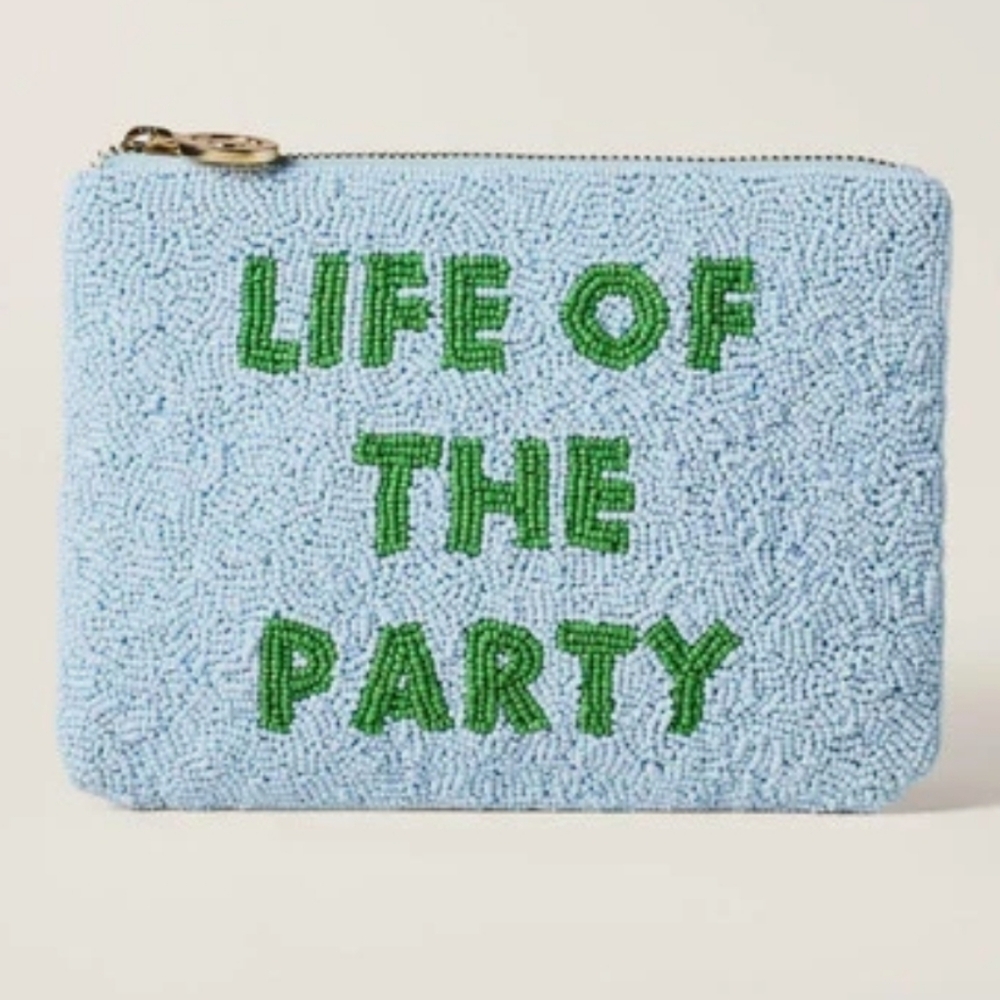 Kate Spade Life of the Party beaded clutch